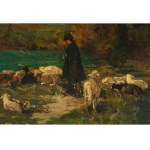 Adolf Kaufmann, Troppau 1848 - 1916 Vienna, The shepherd