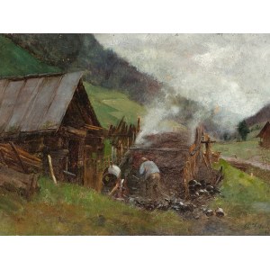 Eduard Zetsche, Vienna 1844 - 1927 Vienna, The charcoal burner