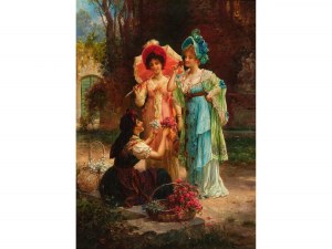 Hans Zatzka, Breitensee 1859 - 1945 Breitensee, The flower seller