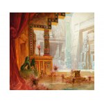 Austrian artist, Egyptian temple