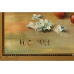 Monogramist H.C., Still Life with Flowering Branches and Cherries