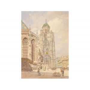 Franz Kopallik, Vienna 1860 - 1931 Vienna, North tower of St. Stephen's Cathedral