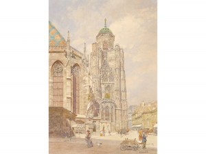 Franz Kopallik, Vienna 1860 - 1931 Vienna, North tower of St. Stephen's Cathedral