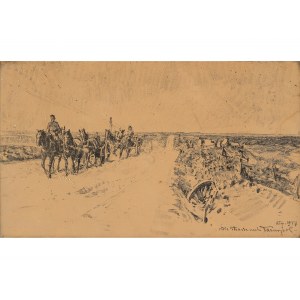 Unknown artist, Road to Tarnopol, Stone printing on paper