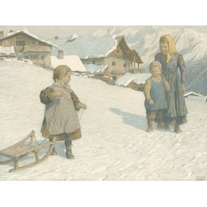 Gustav Jahn, Vienna 1879 - 1919 Großer Ödstein, Winter scene
