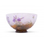 Bowl with violets, Daum Nancy ca. 1900