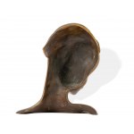 Relief bust of an African woman, Vienna ca. 1950, Bronze