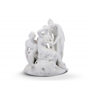Group of figures: Mars, Volcano and Venus, Biscuit porcelain, KPM