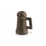 Firecracker with square handle, 17th century, Cast bronze