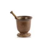 Mortar with pestle, 16th/17th century, Cast bronze