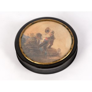 Probably Franz Xaver Stöber, Vienna 1795 - 1858 Vienna, Attributed, Biedermeier lidded box