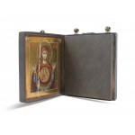 Orthodox travel triptych, Three icons, Around 1900