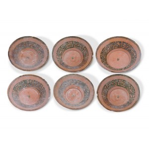 6 bowls, Nishapur, Antique
