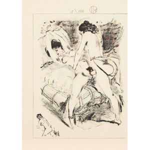Louis BERTHOMME-SAINT-ANDRÉ (1905 - 1977), Erotic scene with two women, ca. 1940.