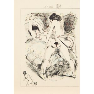 Louis BERTHOMME-SAINT-ANDRÉ (1905 - 1977), Erotische Szene mit zwei Frauen, um 1940