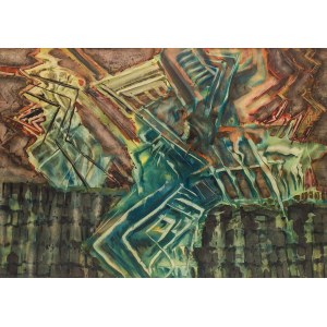 Jerzy Tchórzewski (1928 Siedlce - 1999 Warsaw), Strange Machine, 1960