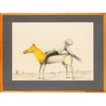 Stasys Eidrigevicius (b. 1949, Medinskaiai, Lithuania), Figure on a horse