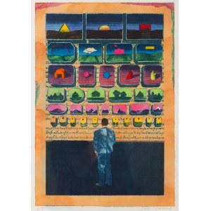 Jan Sawka (1946 Zabrze - 2012 New York), Composition , 1980s.