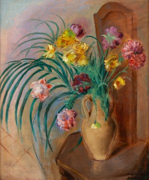 Abraham Weinbaum (Abram, Albert) (Wenbaum) (1890 Kamieniec Podolski - 1943 obóz koncentracyjny), Bukiet kwiatów w wazonie