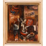 Alfred Aberdam (1894 Lvov - 1963 Paris), Im Atelier des Malers, 1920er Jahre.