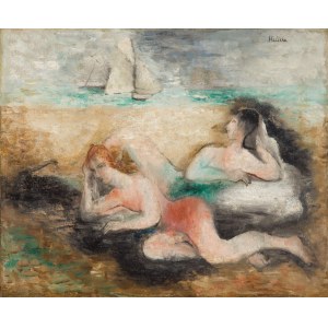 Alicja Halicka (1894 Kraków - 1975 Kraków), Couple lying on the beach, 1930s.