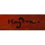 Henryk Hayden (1883 Warschau - 1970 Paris), Liegender Akt vor blauem Vorhang, 1928