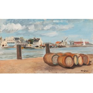 Henryk Hayden (1883 Warszawa - 1970 Paryż), Beczki na plaży (Les Tonneaux), okołookoło 1938