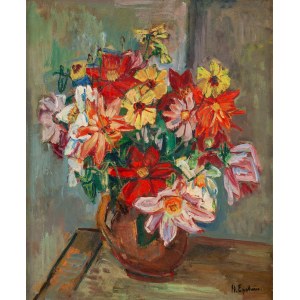 Henryk Epstein (1891 Lodz - 1944 Konzentrationslager, wahrscheinlich Auschwitz), Blumen in einem Krug