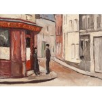 Natan (Nathan) Grunsweigh (Grunsweig) (1880 Kraków - 1956 Paryż), Rozmowa przed kawiarnią