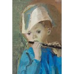 Rajmund Kanelba (Kanelbaum) (1897 Warsaw - 1960 London), Boy with a flute