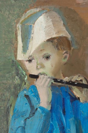 Rajmund Kanelba (Kanelbaum) (1897 Warszawa - 1960 Londyn), Chłopiec z fletem