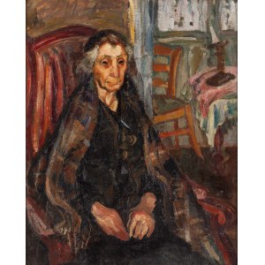 Jacques Chapiro (1887 Dyneburg, Lotyšsko - 1972 Paříž), Portrét ženy v křesle, 1928