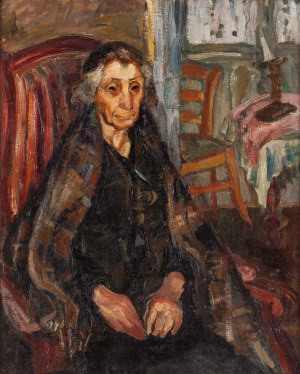 Jacques Chapiro (1887 Dyneburg, Łotwa - 1972 Paryż), Portret kobiety w fotelu, 1928