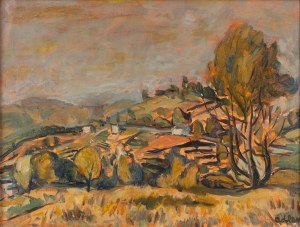 Michel Adlen (1898 Łuck, Ukraina - 1980 Paryż, Francja), Krajobraz z południa Francji