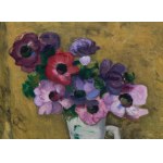 Artur Kolnik (1890 Stanislawow - 1971 Paris), Anemonen in einer Vase