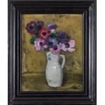 Artur Kolnik (1890 Stanislawow - 1971 Paris), Anemones in a vase
