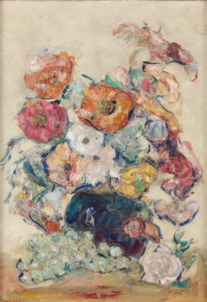 Włodzimierz Terlikowski (1873 Poraj k. Łodzi - 1951 Paryż), Martwa natura z kwiatami i owocami