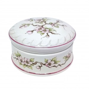 Royal Winton porcelain box of china model Orchard Apple Blossom, England