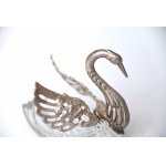 A pair of swans - salt and pepper shakers, France, 1950s.