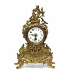 Fireplace suit: clock and two candlesticks