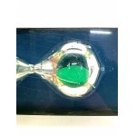 Hourglass with green sand