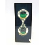 Hourglass with green sand