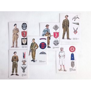 Satz von Sammlerpostkarten Polnisches Zweites Korps in Italien 1943-1946 (Teil I)
