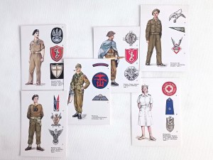 Zestaw kolekcjonerskich kart pocztowych II korpus polski we Włoszech 1943-1946 (cz. I)