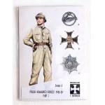 Set of collectible postcards Polish armored troops 1918-1939