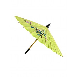 Jedwabny, haftowany parasol, Chiny
