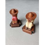 A pair of Sombrero Siesta bookends / bookends.