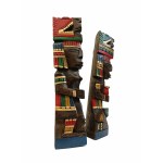 Pair of Aztec totems, Mexico