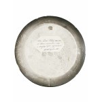 Decorative plate with an image of Our Lady of the Dawn Gate