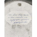 Decorative plate with an image of Our Lady of the Dawn Gate